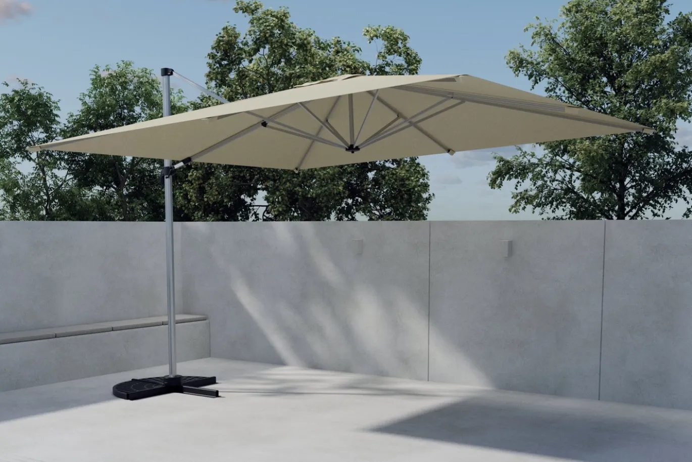 Fjôrd Parasol Ita Polyester Beige 294cm