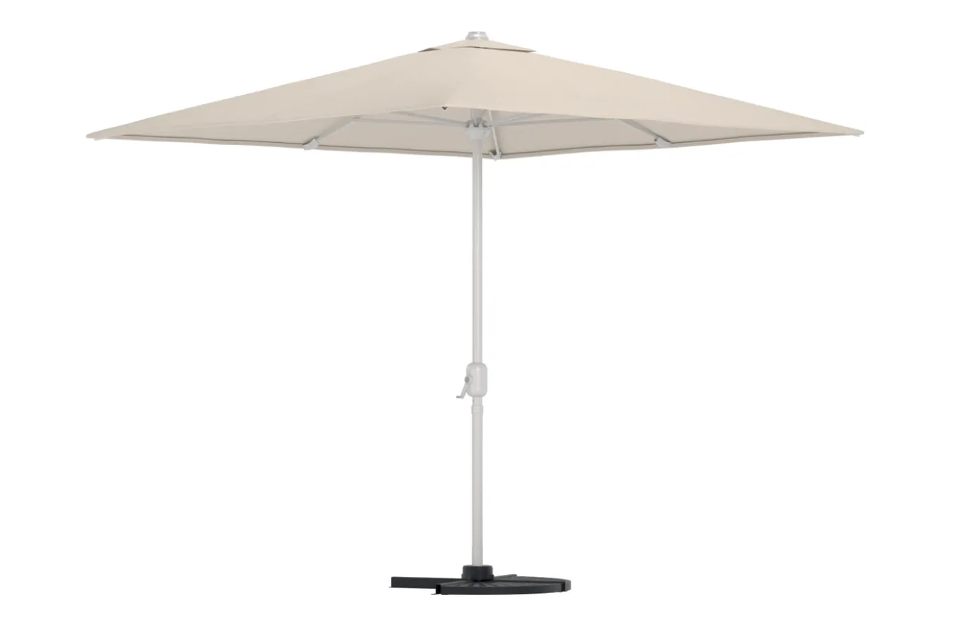 Fjôrd Parasol Leeds Staal Beige 3x3m