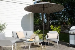 Fjôrd Parasol Palmetto Grijs ø270cm