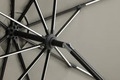 Fjôrd Parasol Sabal Met Led- Grijs 270cm