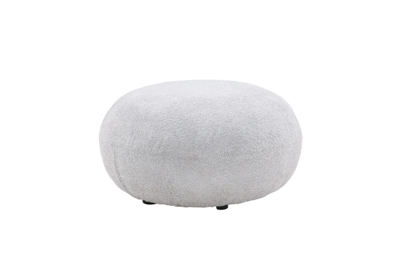 Fjôrd Poef Bologna Lichtgrijs Teddy