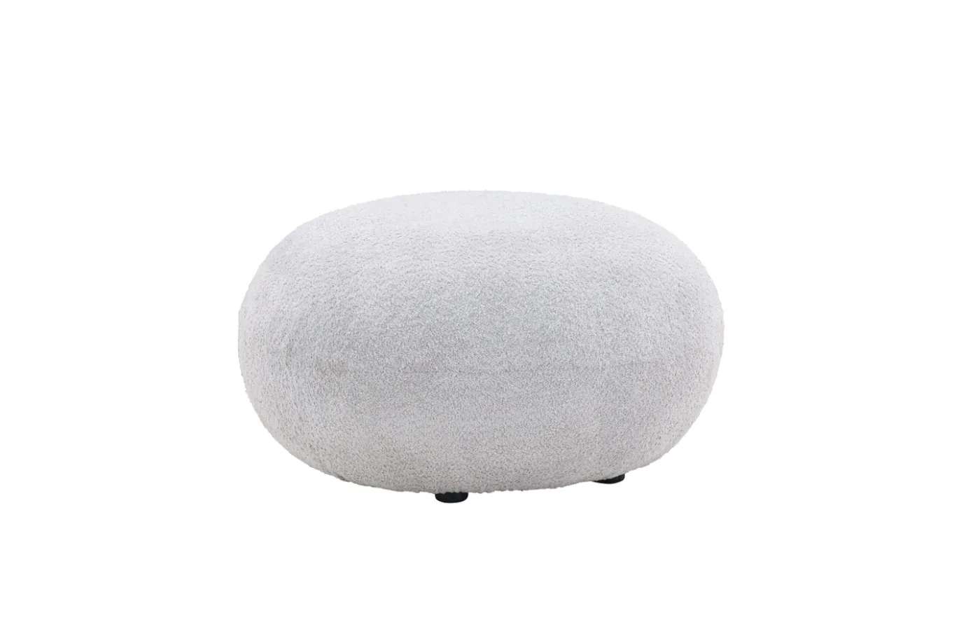 Fjôrd Poef Bologna Lichtgrijs Teddy