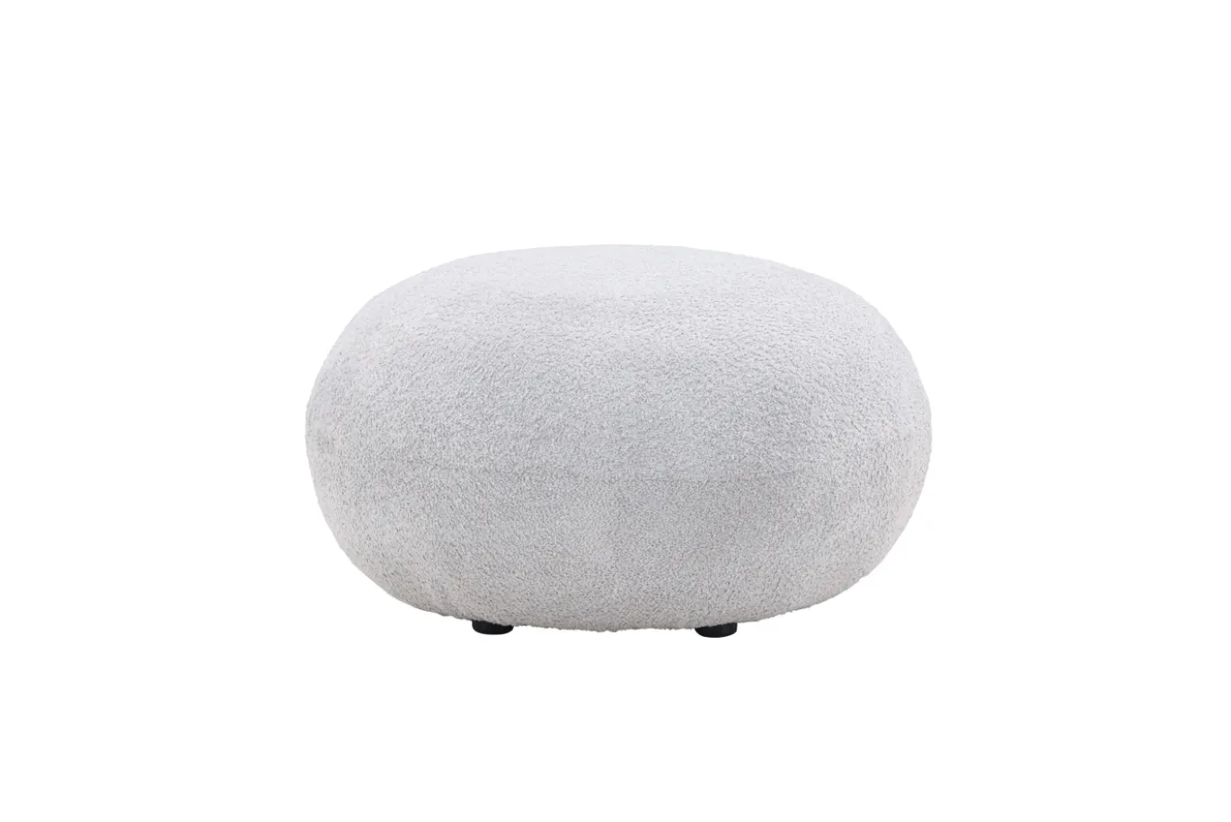 Fjôrd Poef Bologna Lichtgrijs Teddy