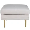 Fjôrd Poef Boom Beige/Goud Ribstof 90x70cm