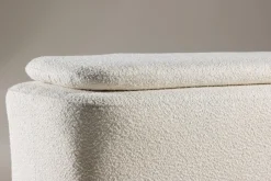 Fjôrd Poef Laurel Wit Boucle