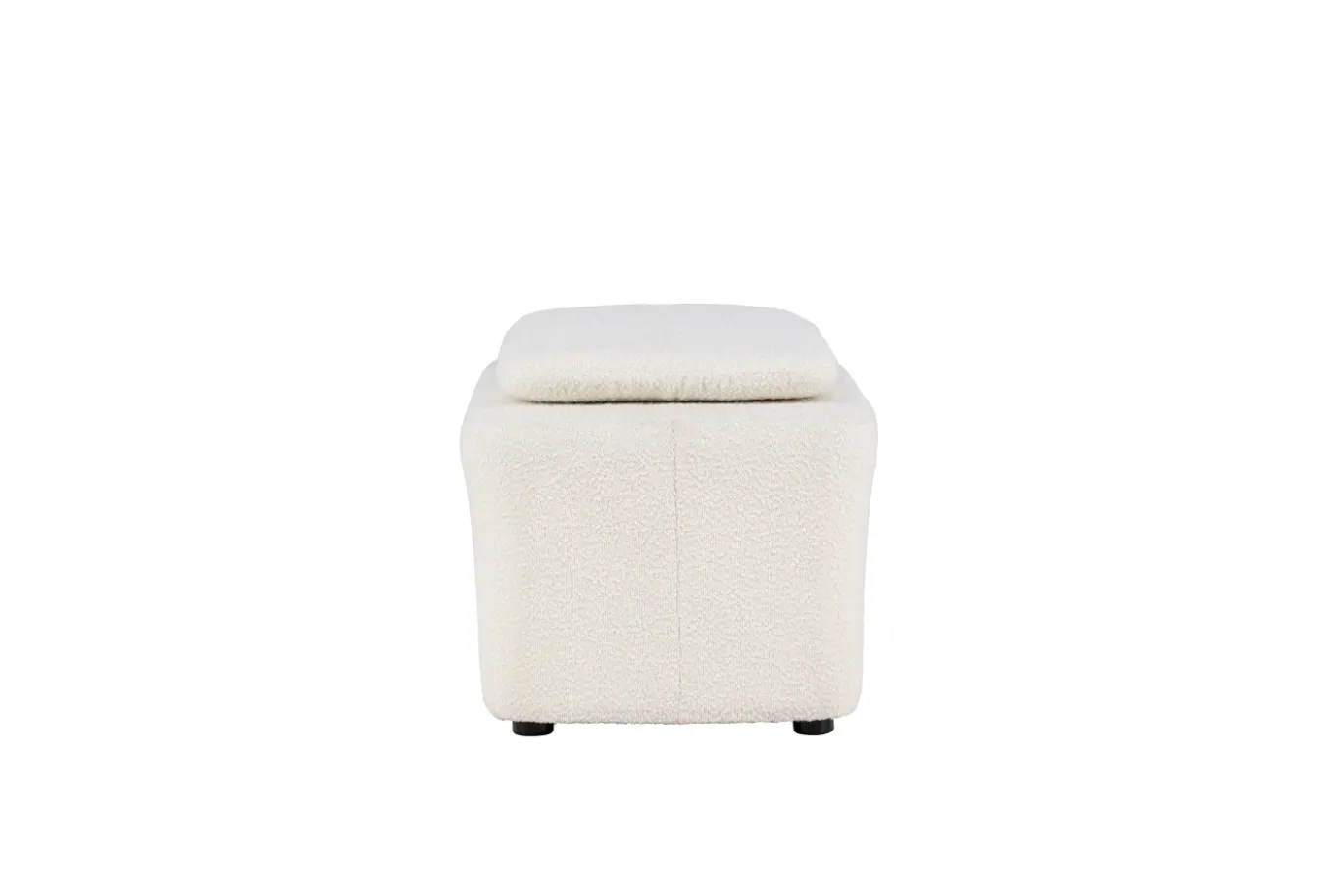 Fjôrd Poef Laurel Wit Boucle