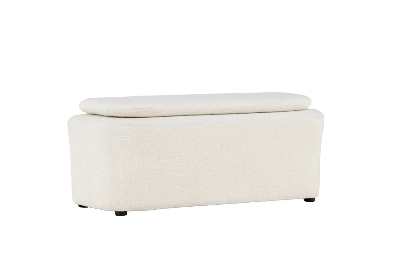 Fjôrd Poef Laurel Wit Boucle
