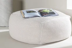 Fjôrd Poef Luca 60x60cm Creme