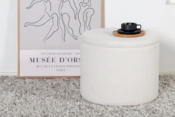 Fjôrd Poef Met Opbergruimte Dunken Wit Teddy