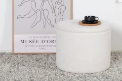 Fjôrd Poef Met Opbergruimte Dunken Wit Teddy
