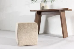 Fjôrd Poef Neapel Beige Bouclé