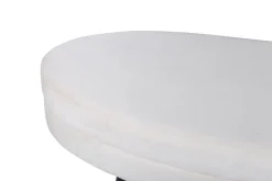 Fjôrd Poef Otto Zwart/Beige Velvet