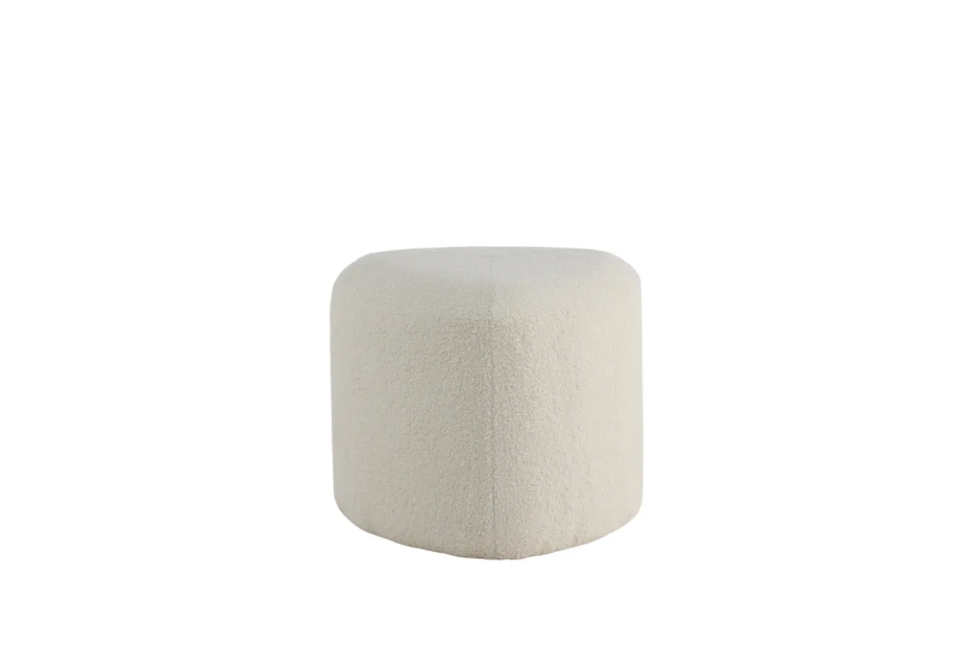 Fjôrd Poef Peg Wit ø46cm