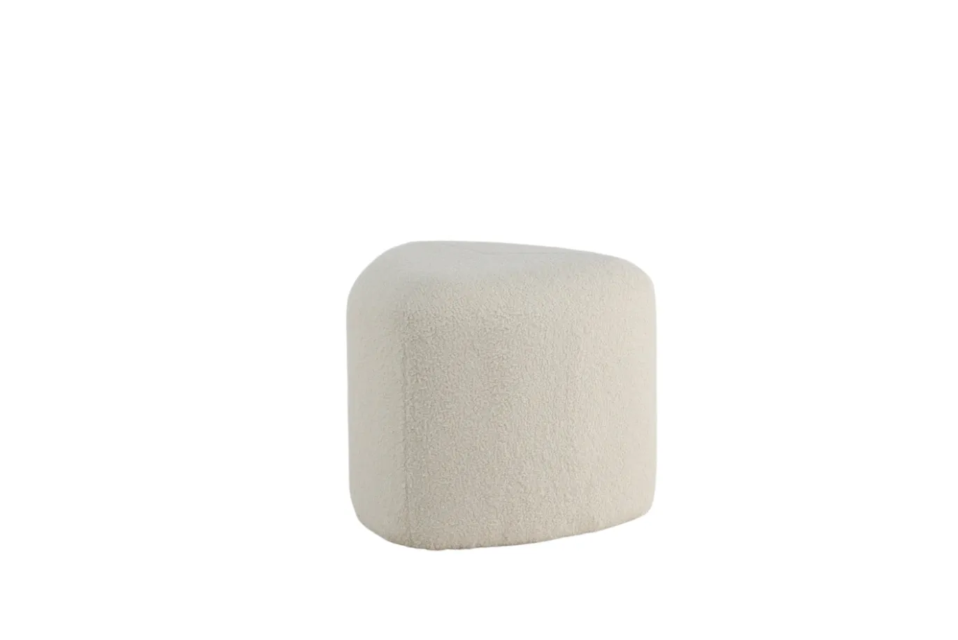 Fjôrd Poef Peg Wit ø46cm