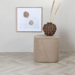 Fjôrd Poef Piff Beige ø44cm