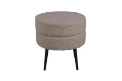 Fjôrd Poef Pot Beige ø40cm