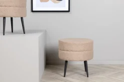 Fjôrd Poef Pot Beige ø40cm