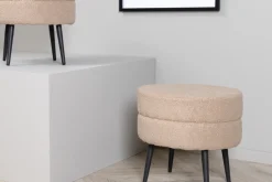 Fjôrd Poef Pot Beige ø40cm