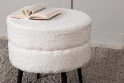 Fjôrd Poef Pot Wit ø40cm