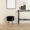 Fjôrd Poef Pot Zwart ø40cm
