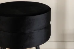 Fjôrd Poef Pot Zwart ø40cm