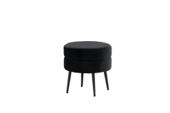 Fjôrd Poef Pot Zwart ø40cm