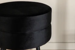 Fjôrd Poef Pot Zwart ø40cm