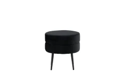 Fjôrd Poef Pot Zwart ø40cm