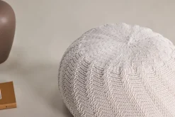 Fjôrd Poef Ted Off-White ø45cm