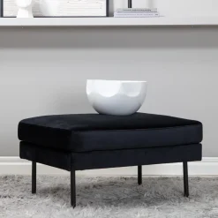 Fjôrd Poef Zoom Zwart Velvet
