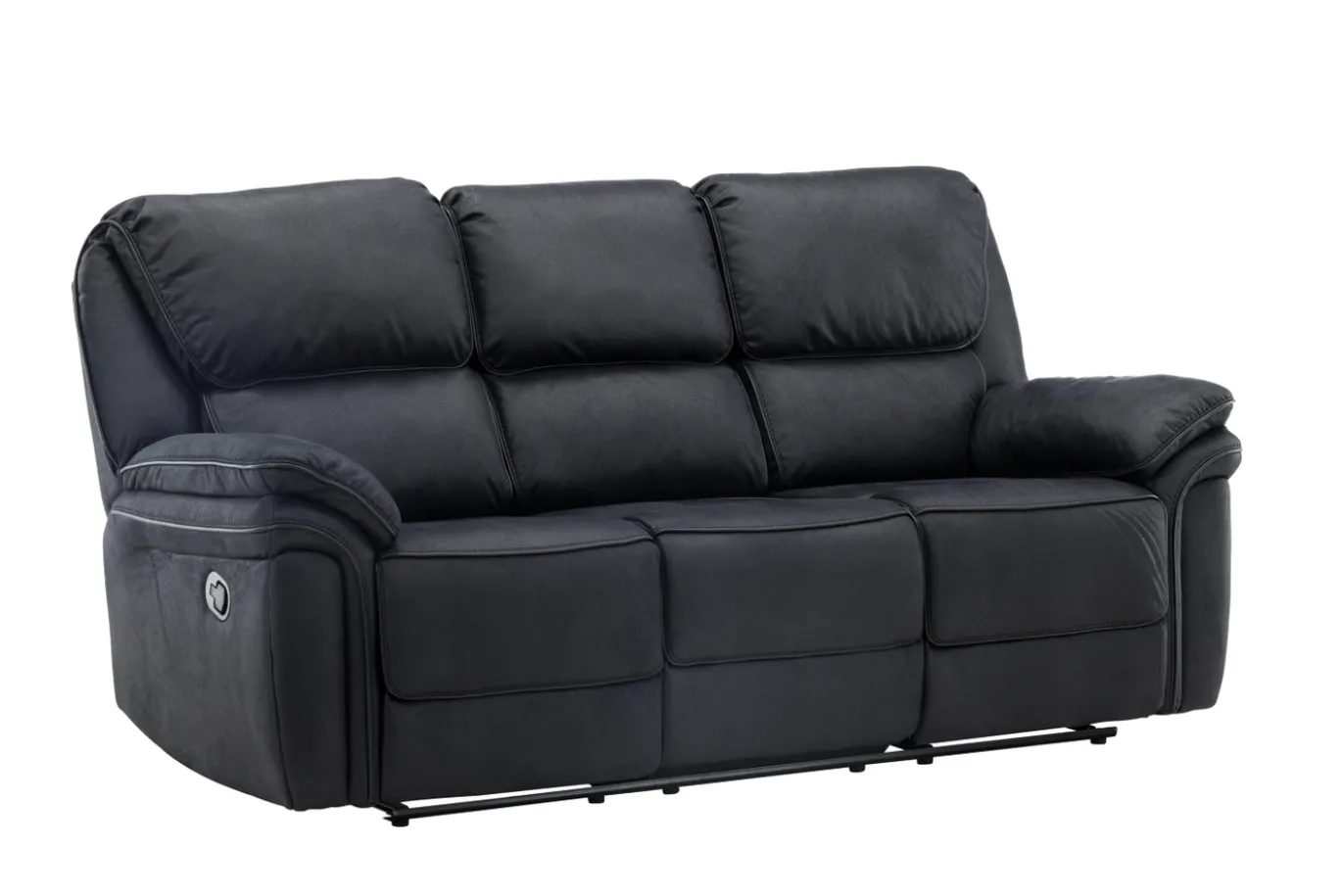 Fjôrd Relax Bank Saranda 3-zits Zwart Microfibre