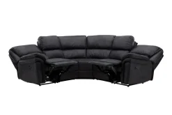 Fjôrd Relax Bank Saranda Zwart Microfibre