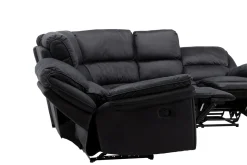 Fjôrd Relax Bank Saranda Zwart Microfibre