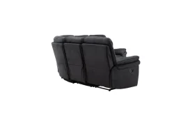 Fjôrd Relax Bank Saranda Zwart Microfibre