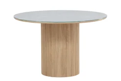 Fjôrd Ronde Eettafel Härön MDF Wit Ø120cm