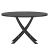 Fjôrd Ronde Eettafel Kenya Teak Zwart ⌀120cm