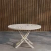 Fjôrd Ronde Eettafel Kenya Teak Whitewash ⌀120cm