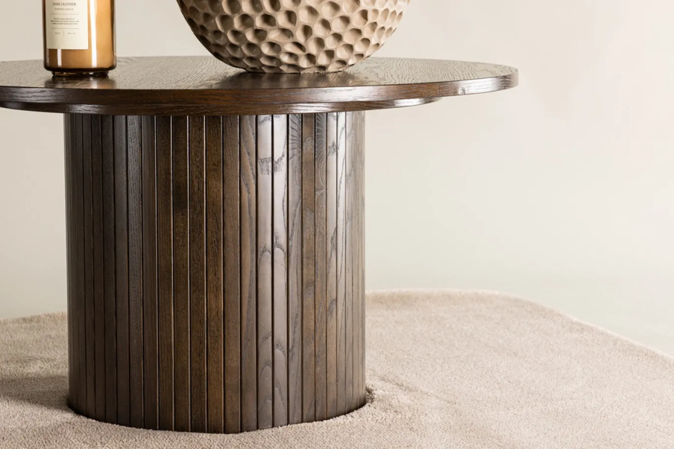 Fjôrd Salontafel Bianca Bruin Ø80cm