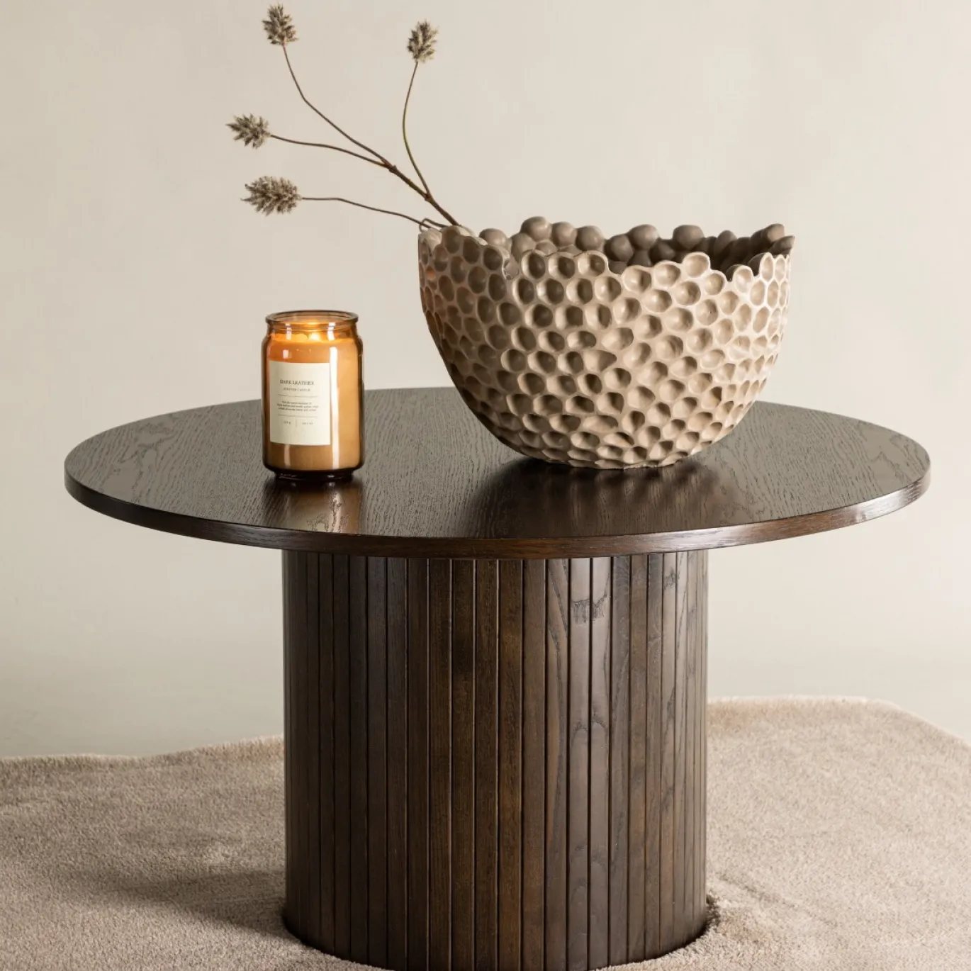 Fjôrd Salontafel Bianca Bruin Ø80cm