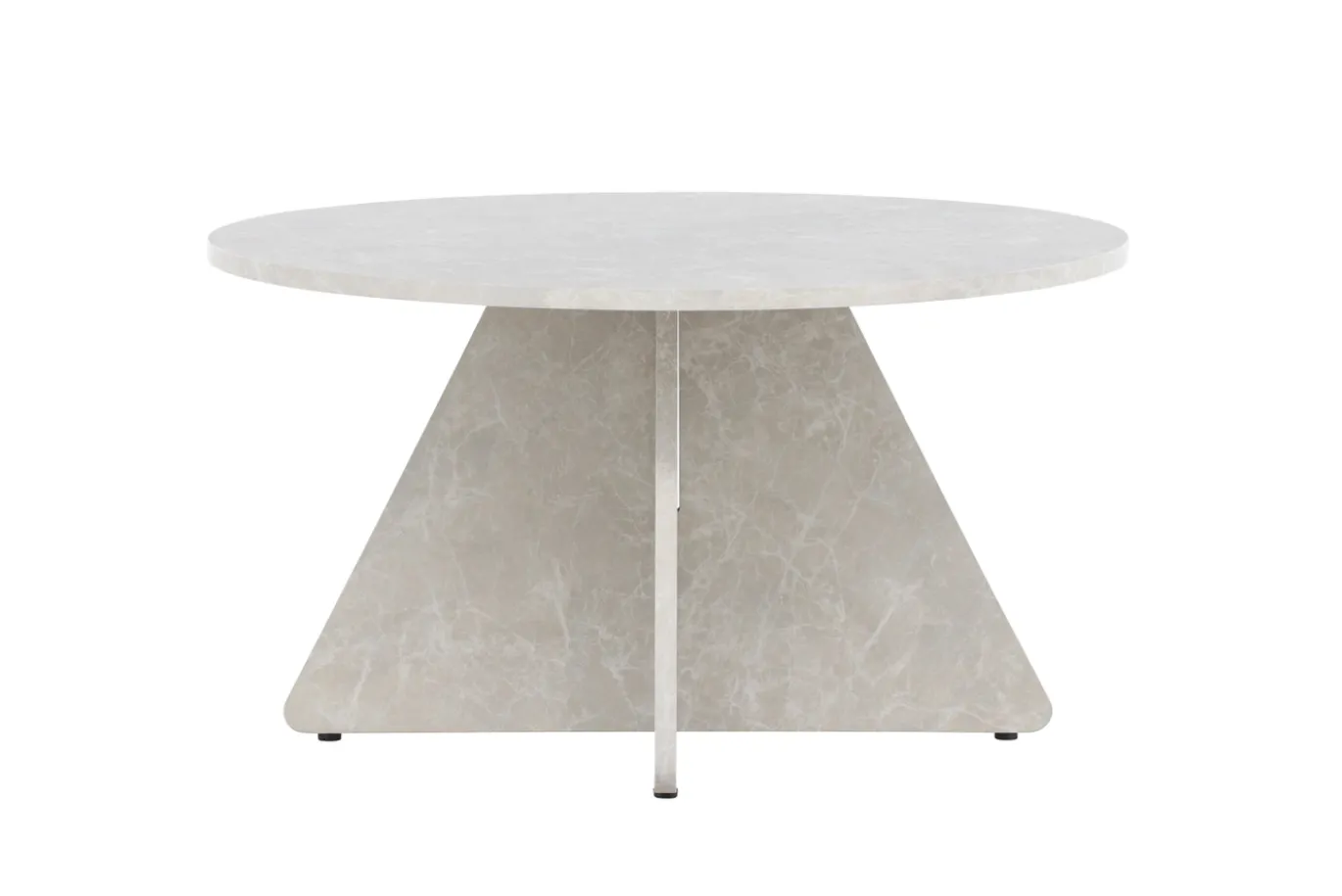 Fjôrd Salontafel Bootcut Beige ⌀80cm