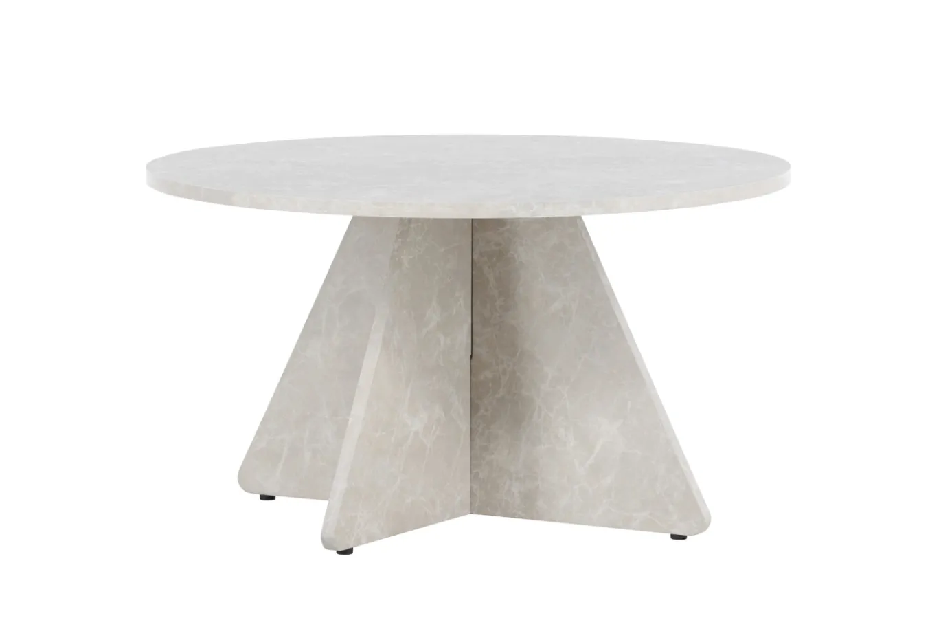 Fjôrd Salontafel Bootcut Beige ⌀80cm
