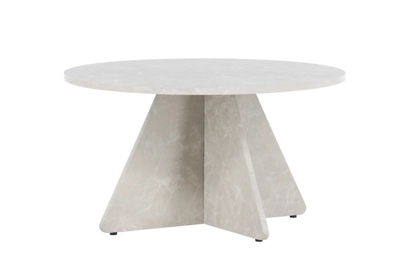 Fjôrd Salontafel Bootcut Beige ⌀80cm