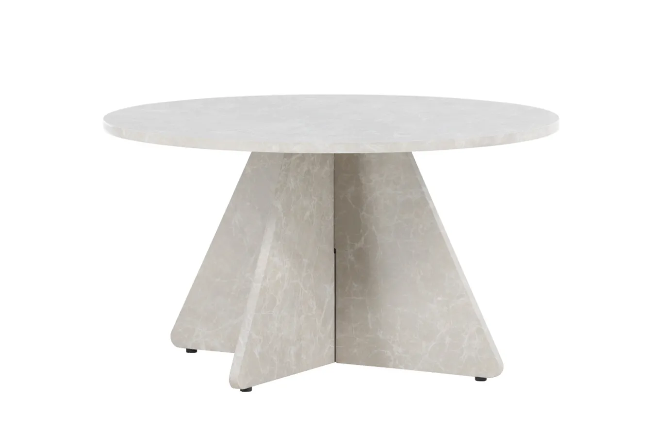 Fjôrd Salontafel Bootcut Beige ⌀80cm