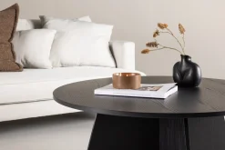 Fjôrd Salontafel Bootcut Zwart Ø100cm
