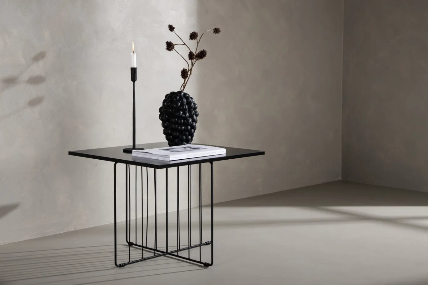 Fjôrd Salontafel Dayton Zwart 60x60cm