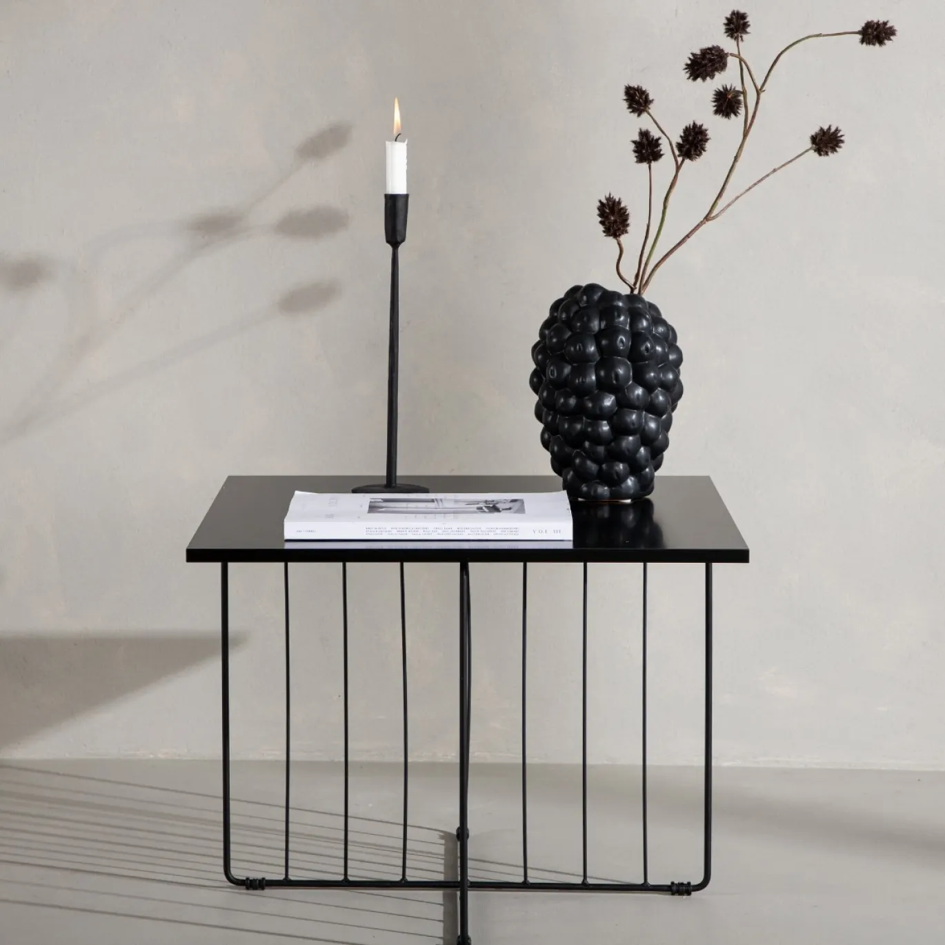 Fjôrd Salontafel Dayton Zwart 60x60cm