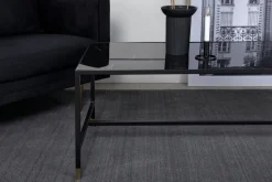 Fjôrd Salontafel Dipp Zwart 130cm Met Gouden Poot