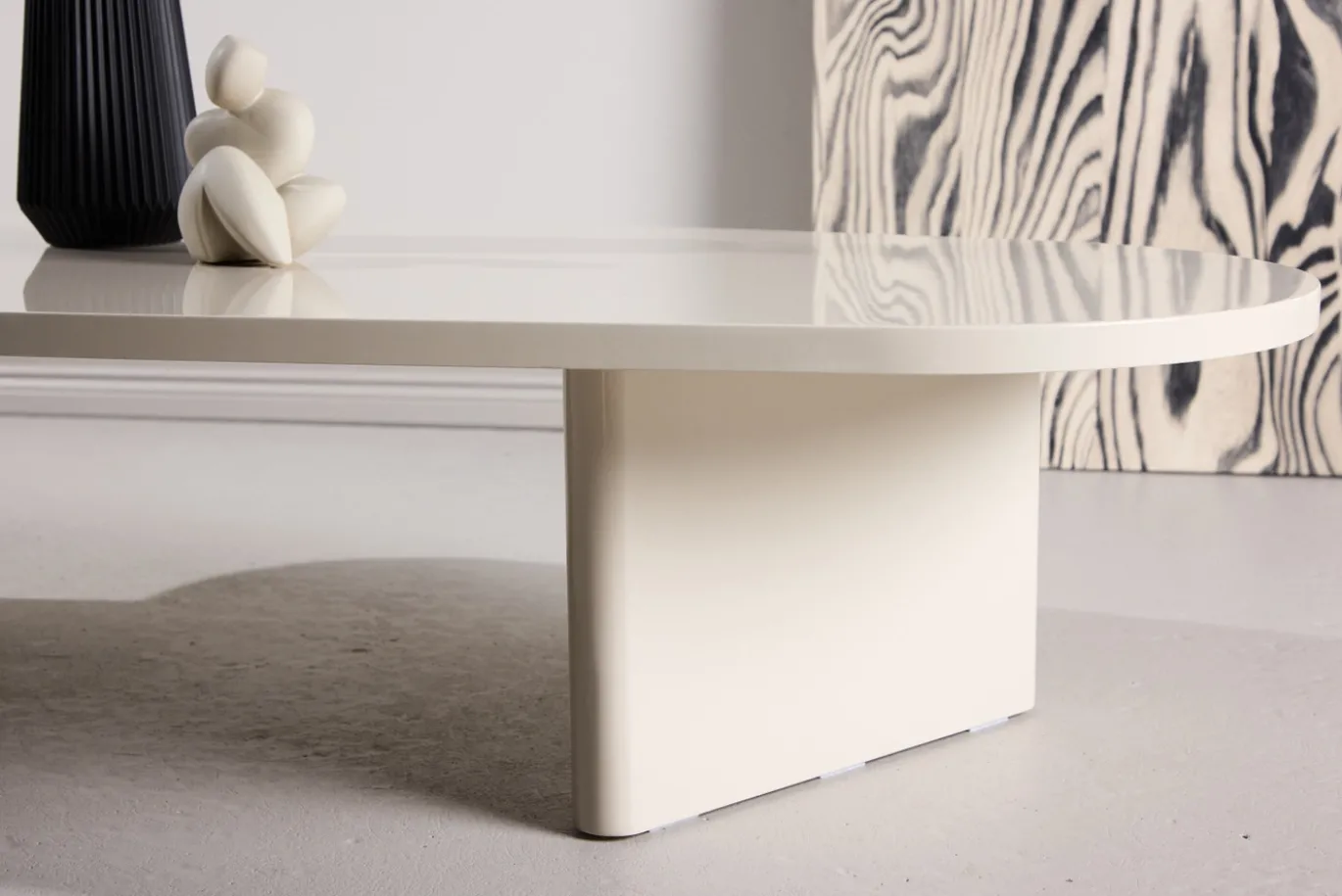 Fjôrd Salontafel Grönvik MDF Glanzend Beige 130cm