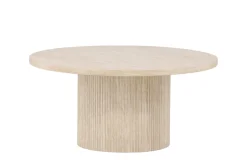Fjôrd Salontafel Härön Beige Travertinlook ⌀80cm