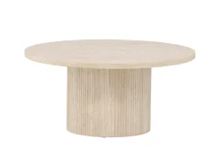 Fjôrd Salontafel Härön Beige Travertinlook ⌀80cm